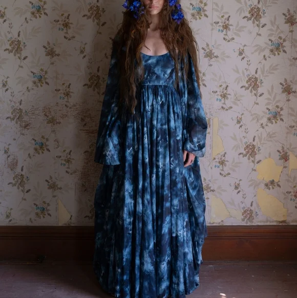 Selkie The Indigo Girl Morning Walk Robe size S - Picture 2 of 8